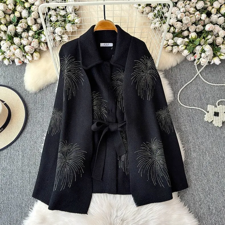 Ryan Buttoned Woolen Cover Up